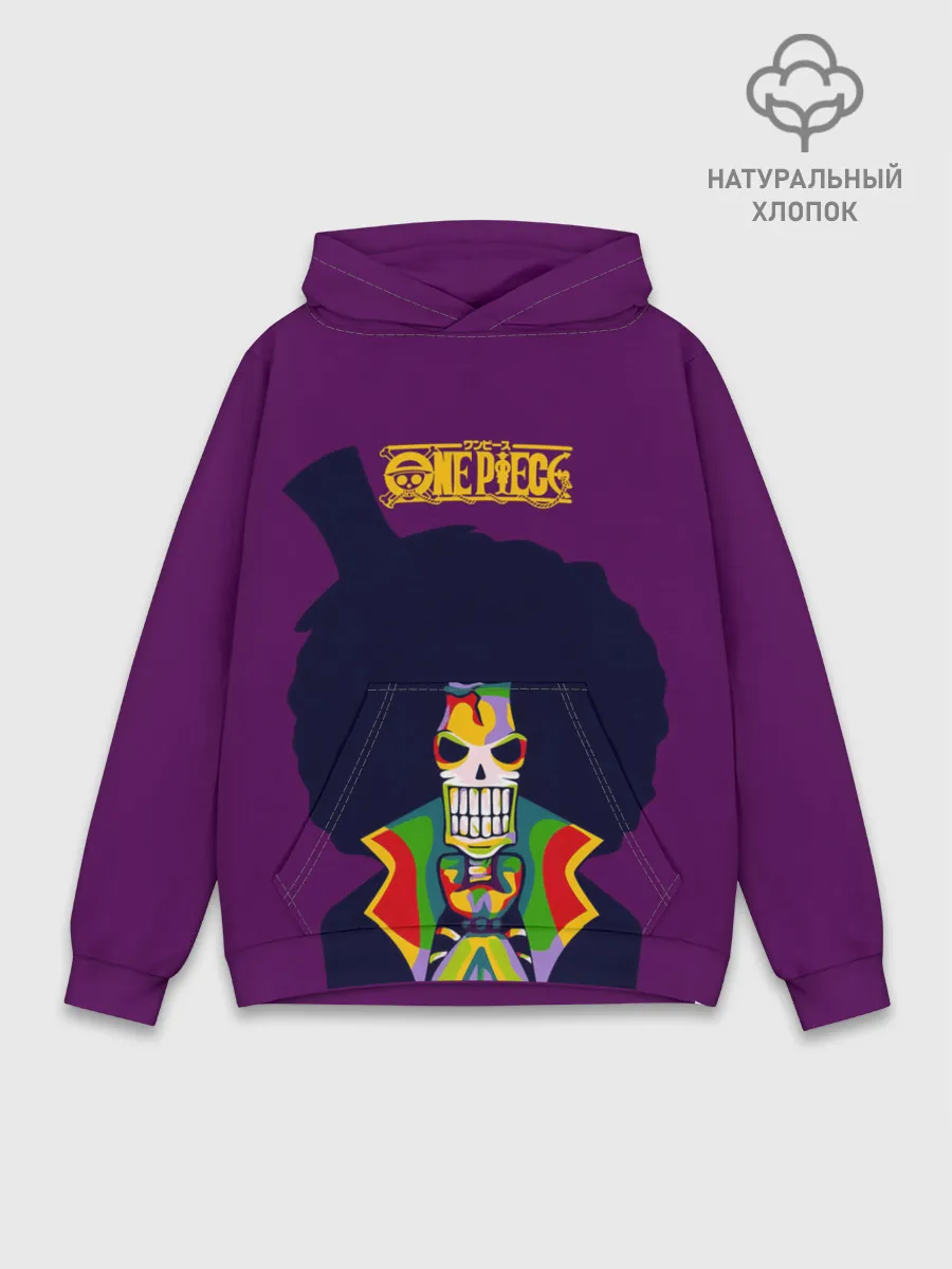 Худи мужской база хлопок / Соул Кинг Брук | One Piece