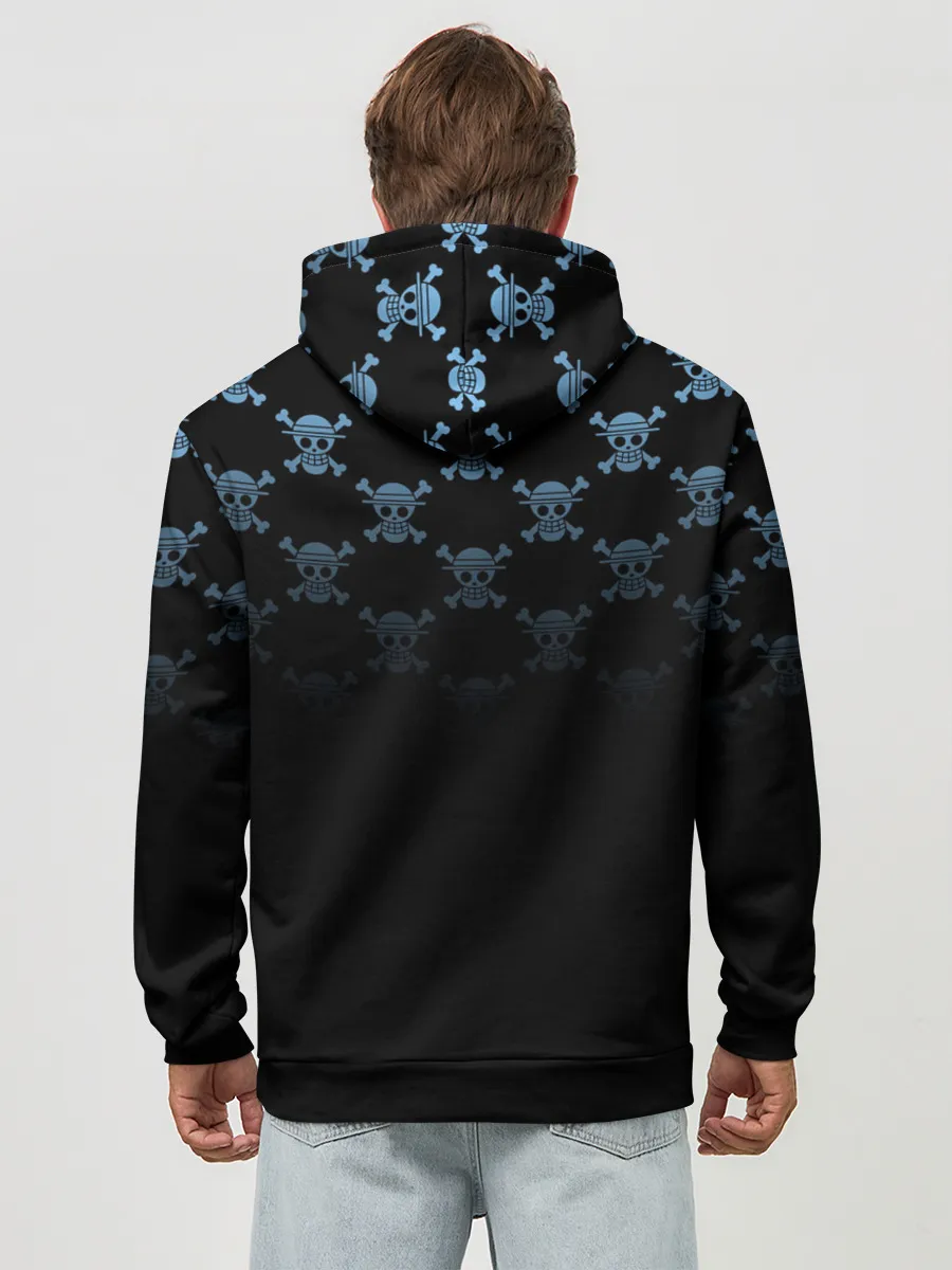 Худи мужской база хлопок / Луффи | Пираты Соломенной Шляпы