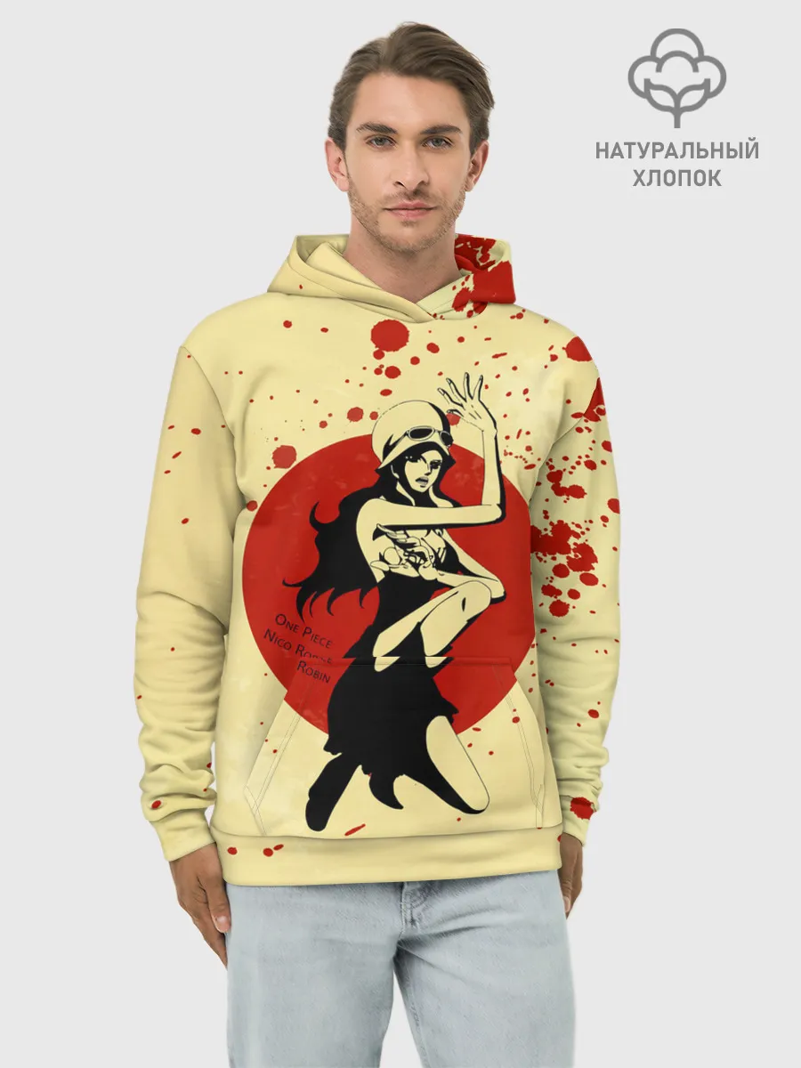 Худи мужской база хлопок / Нико Робин | One Piece