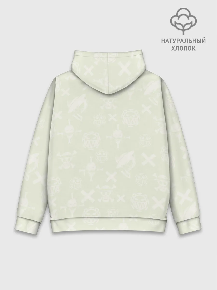 Худи мужской база хлопок / Эмблемы One Piece. Большой куш