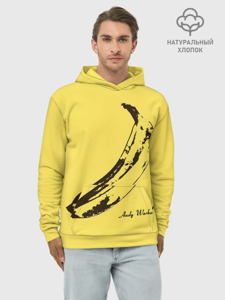 Худи мужской база хлопок / Энди Уорхол - Банан