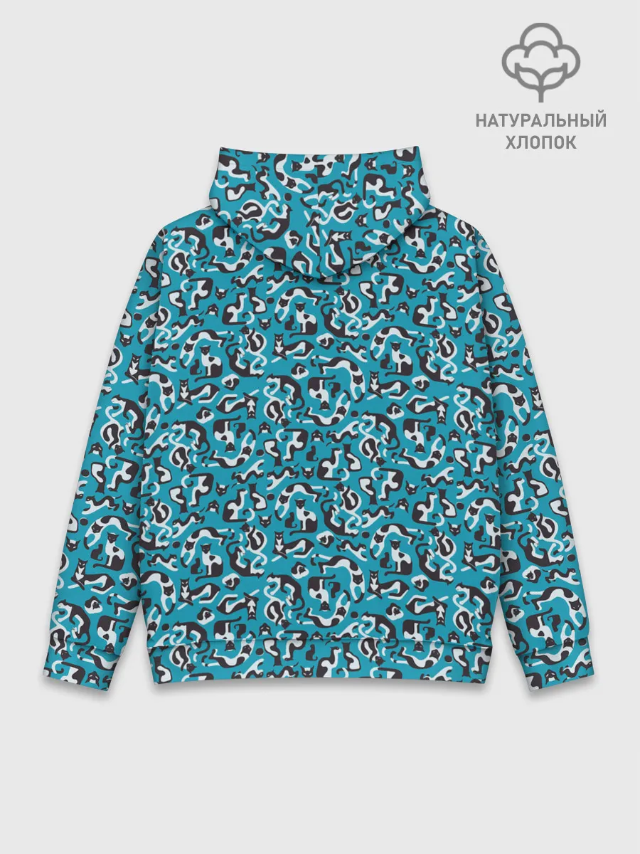 Худи мужской база хлопок / Котики