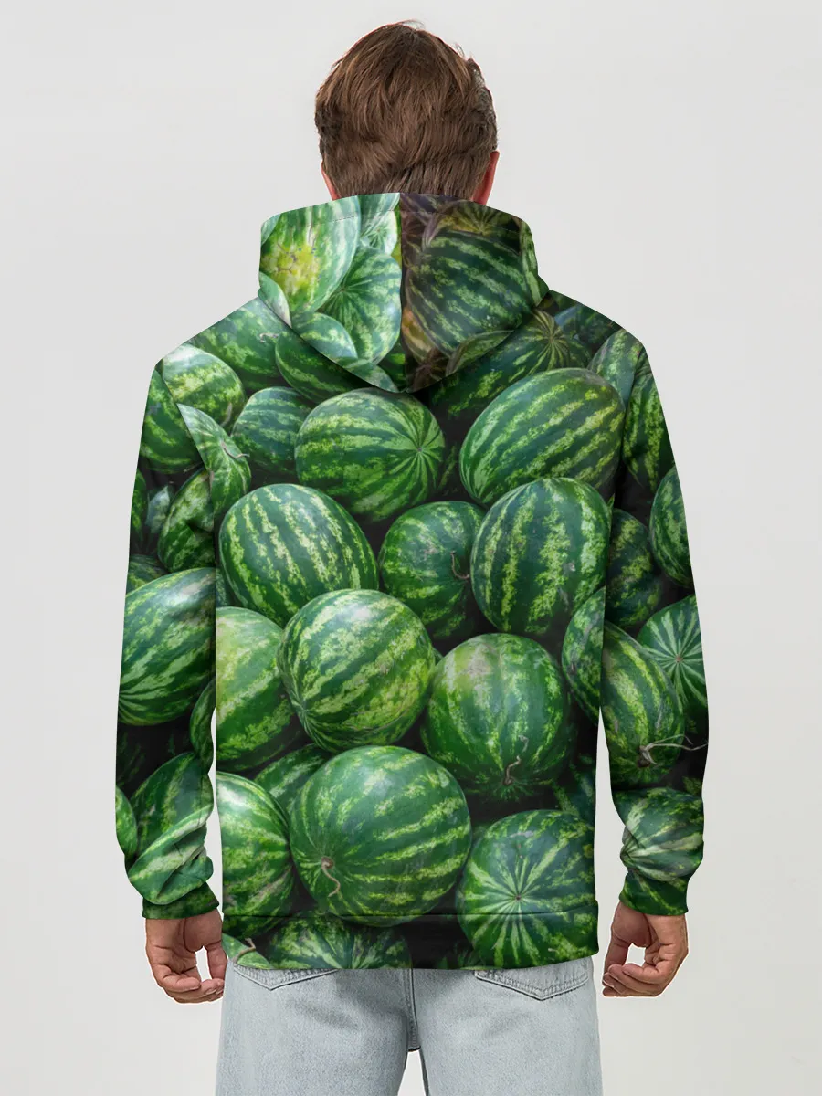 Худи мужской база хлопок / Арбузы