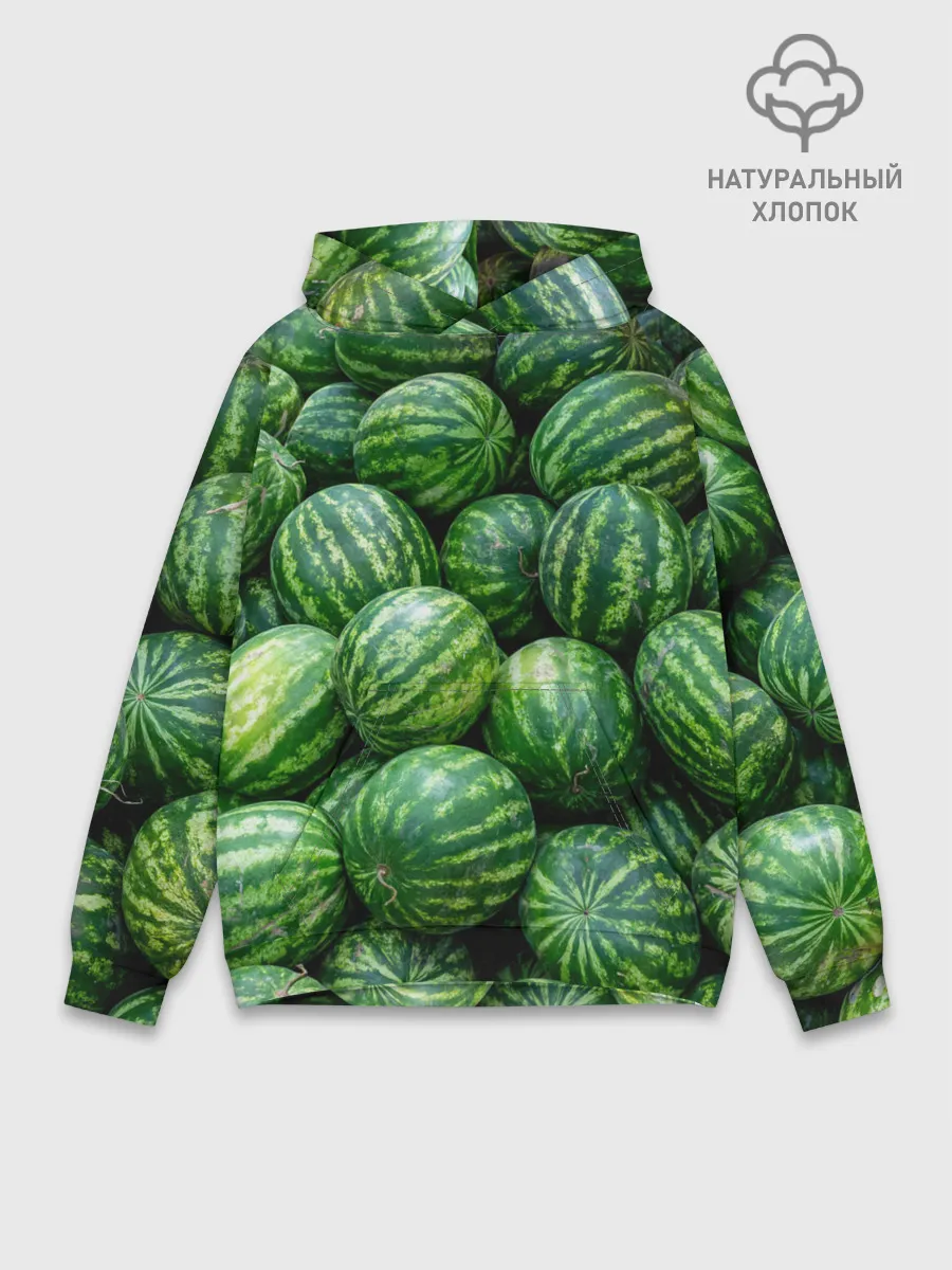 Худи мужской база хлопок / Арбузы