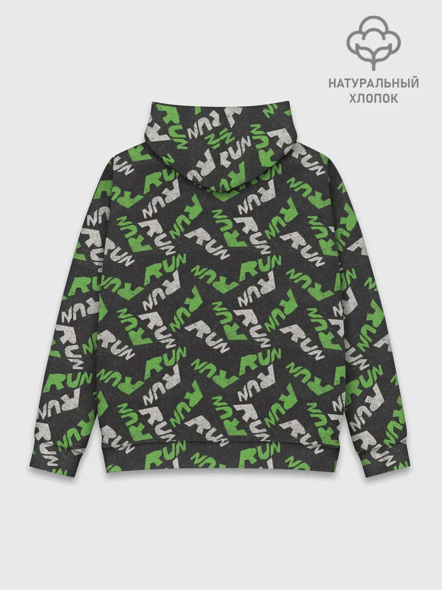 Худи мужской база хлопок / RUN
