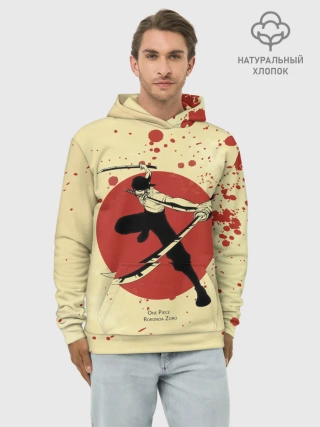 Худи мужской база хлопок / Зоро | One Piece. Большой куш