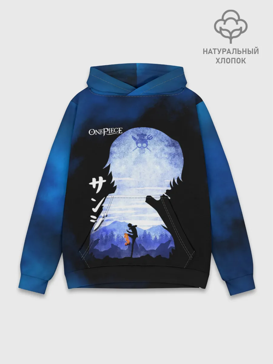 Худи мужской база хлопок / Винсмок Санджи | One Piece