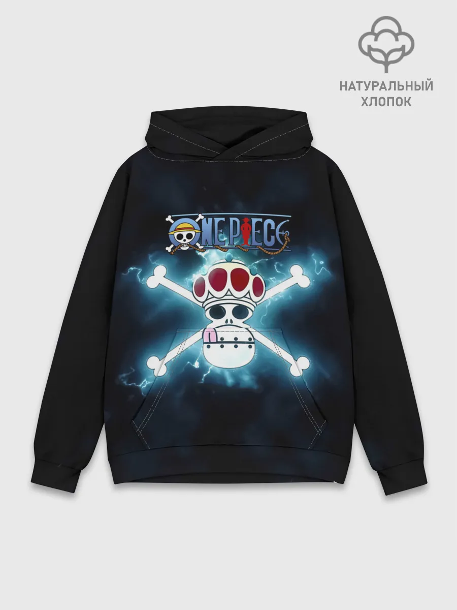 Худи мужской база хлопок / Пираты Вапола One Piece