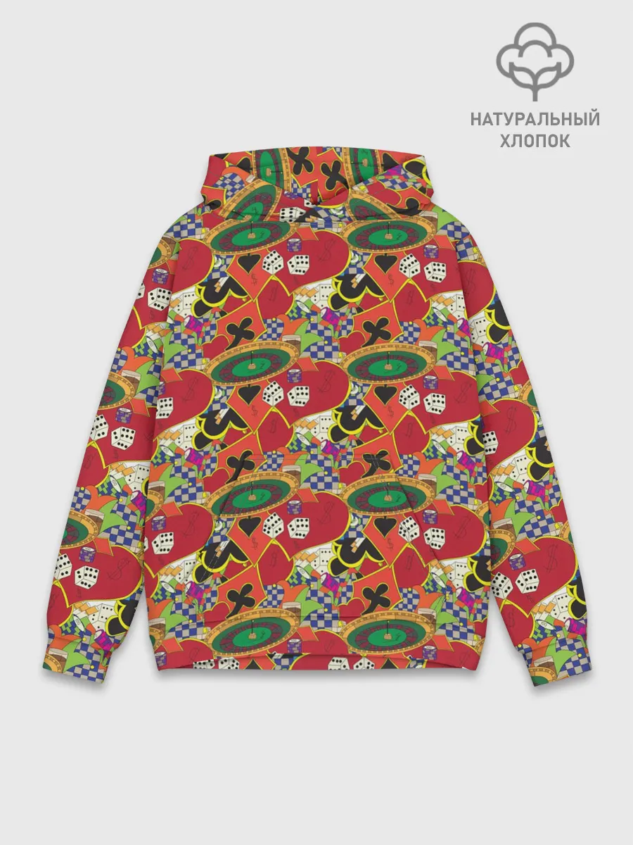 Худи мужской база хлопок / Казино