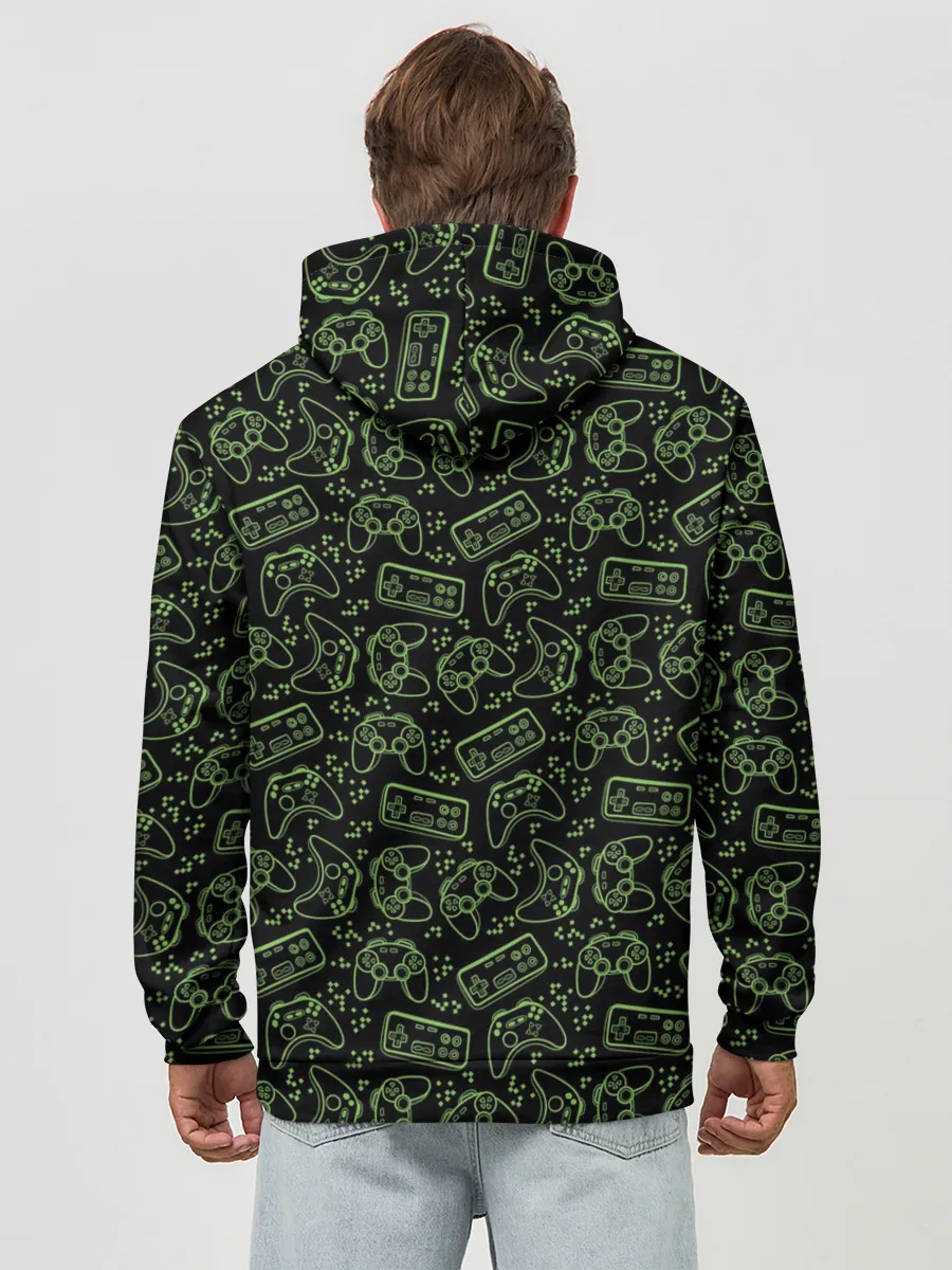 Худи мужской база хлопок / Джойстики