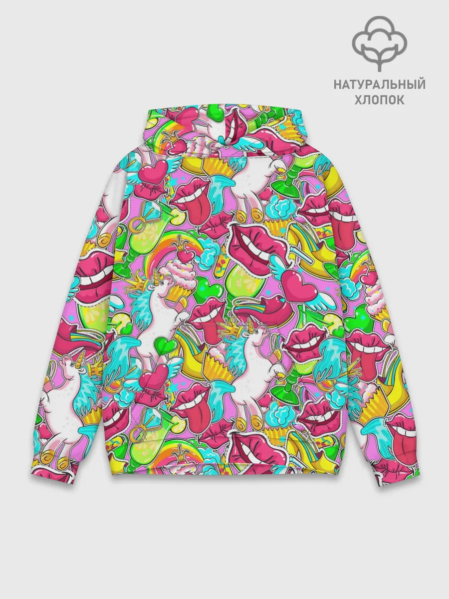 Худи мужской база хлопок / Губы фреш