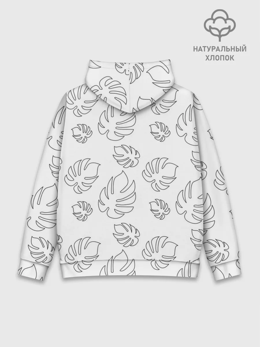 Худи мужской база хлопок / Листья