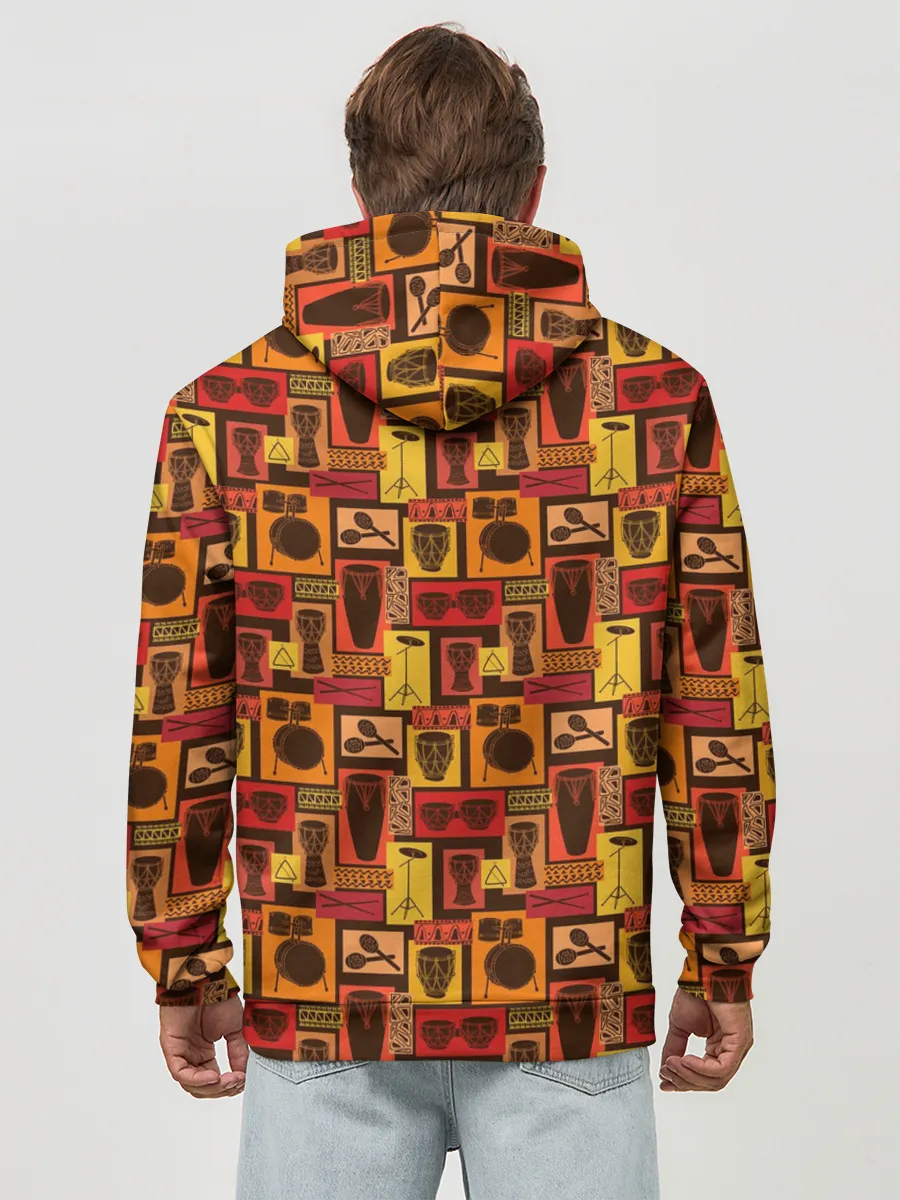 Худи мужской база хлопок / Барабанщик