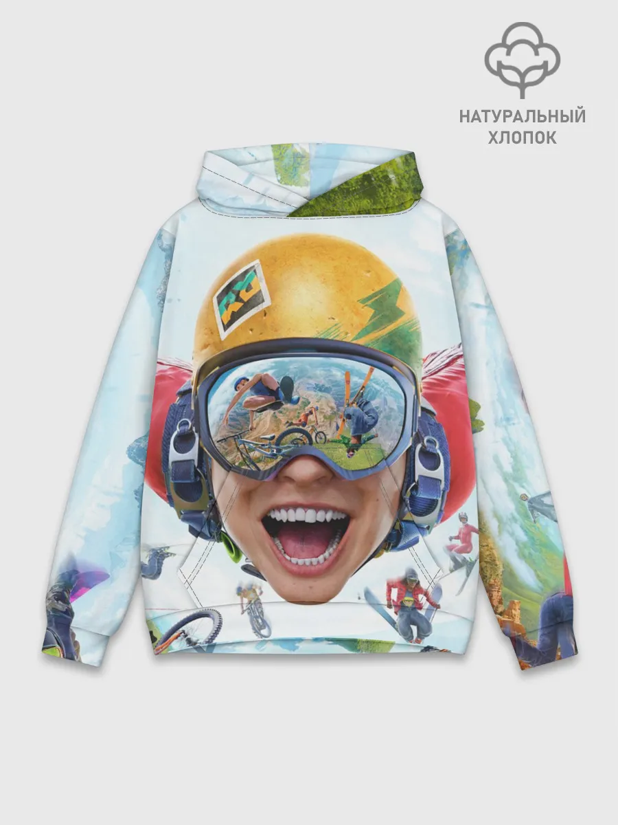 Худи мужской база хлопок / Riders Republic