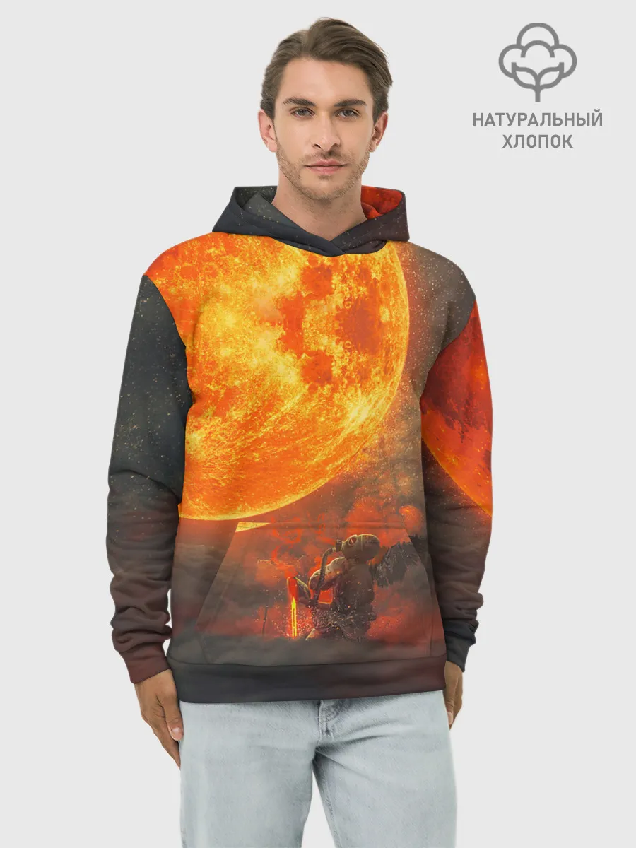 Худи мужской база хлопок / РАДИАЦИОННОЕ СОЛНЦЕ