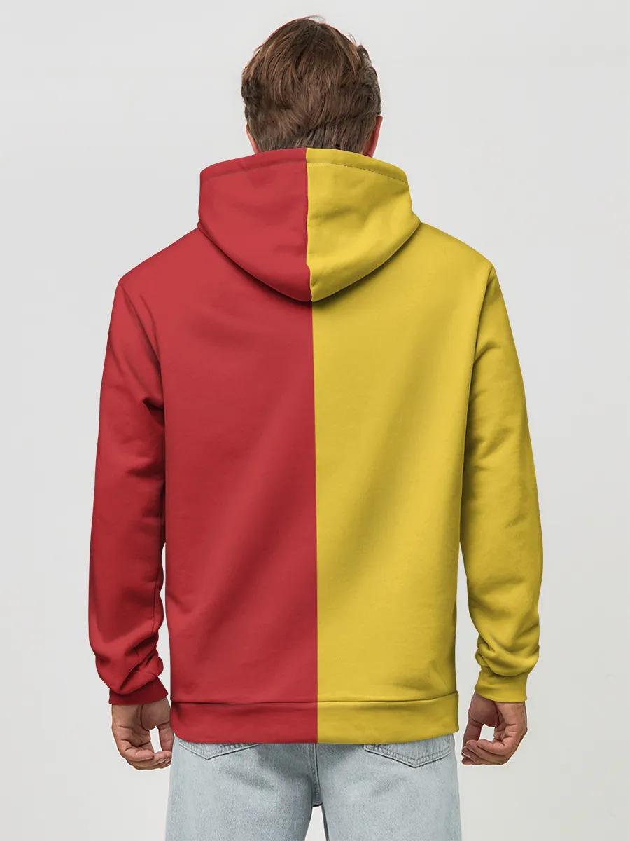 Худи мужской база хлопок / Удар Луффи | One Piece