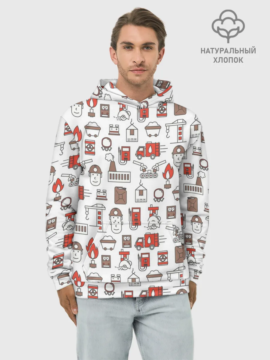 Худи мужской база хлопок / Металлург