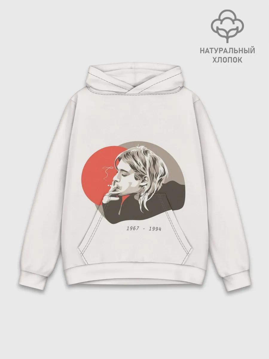 Худи мужской база хлопок / Арт Курт