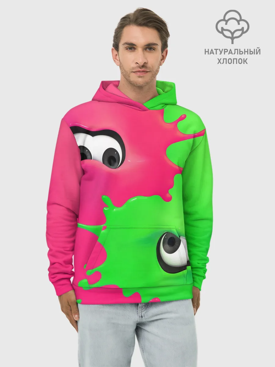 Худи мужской база хлопок / Splatoon