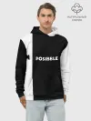 Худи мужской база хлопок / IM POSIBBLE