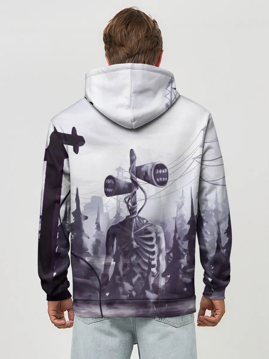 Худи мужской база хлопок / СИРЕНОГОЛОВЫЙ В ГОРОДЕ