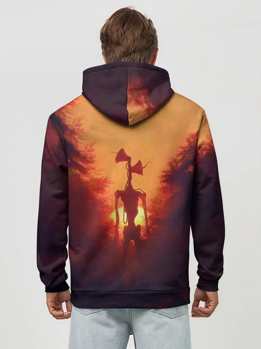 Худи мужской база хлопок / СИРЕНОГОЛОВЫЙ ORANGE