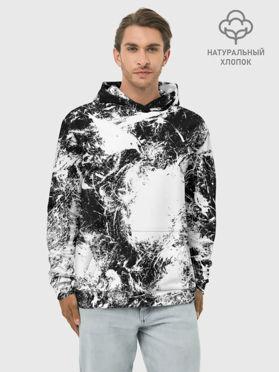 Худи мужской база хлопок / Абстракция