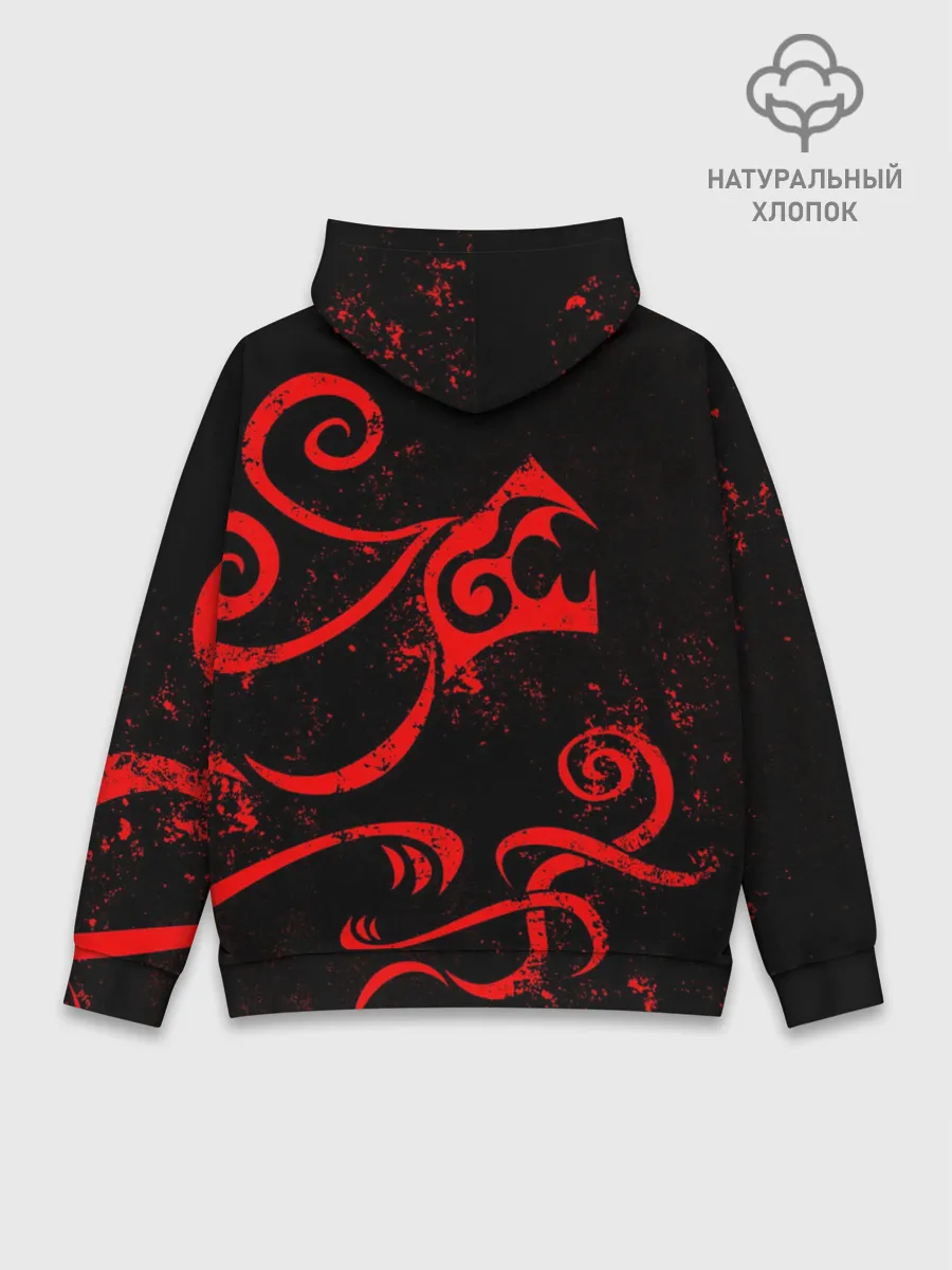 Худи мужской база хлопок / ТАТУИРОВКА ДРАКЕНА