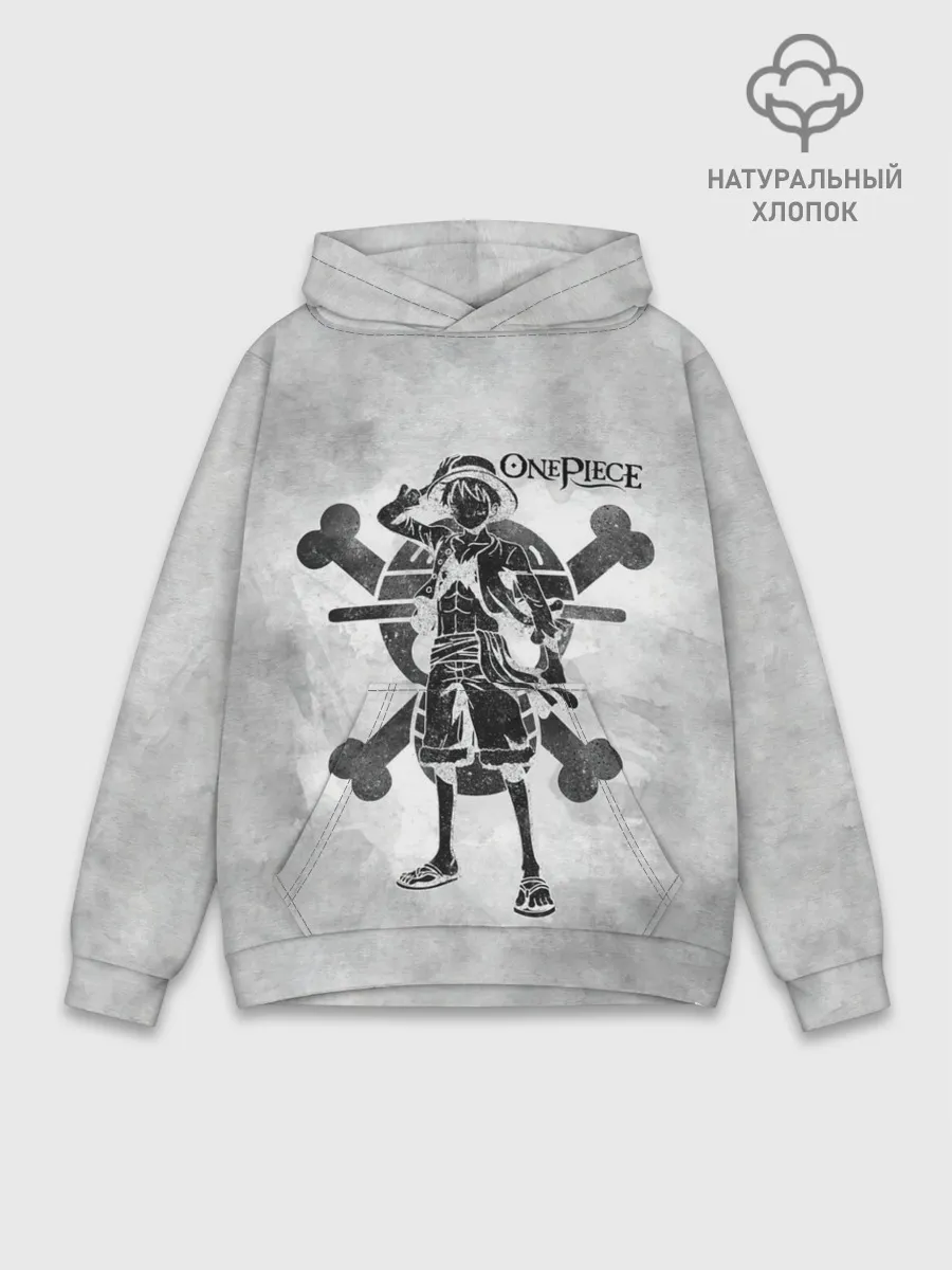 Худи мужской база хлопок / Манки Д. Луффи пират Соломенной Шляпы