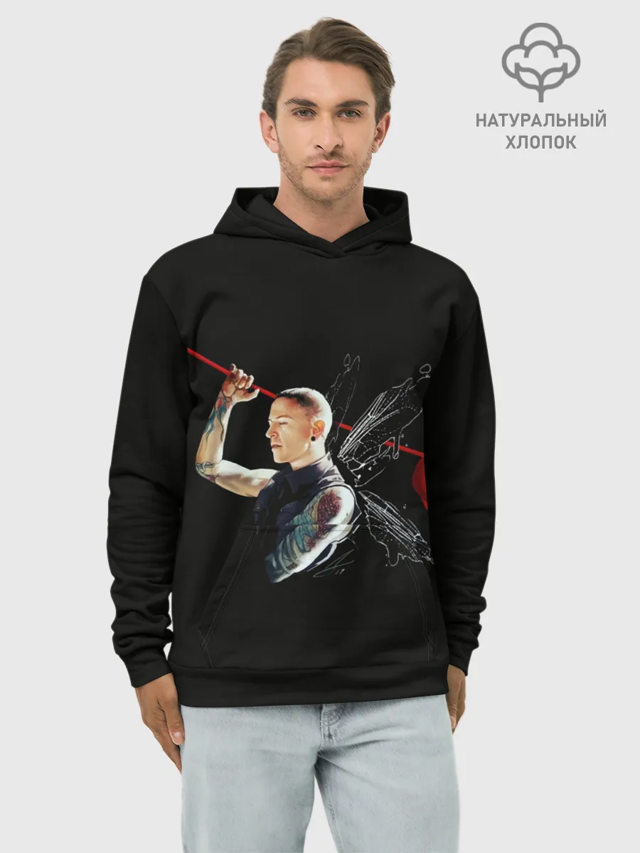 Худи мужской база хлопок / Бабочка Честер