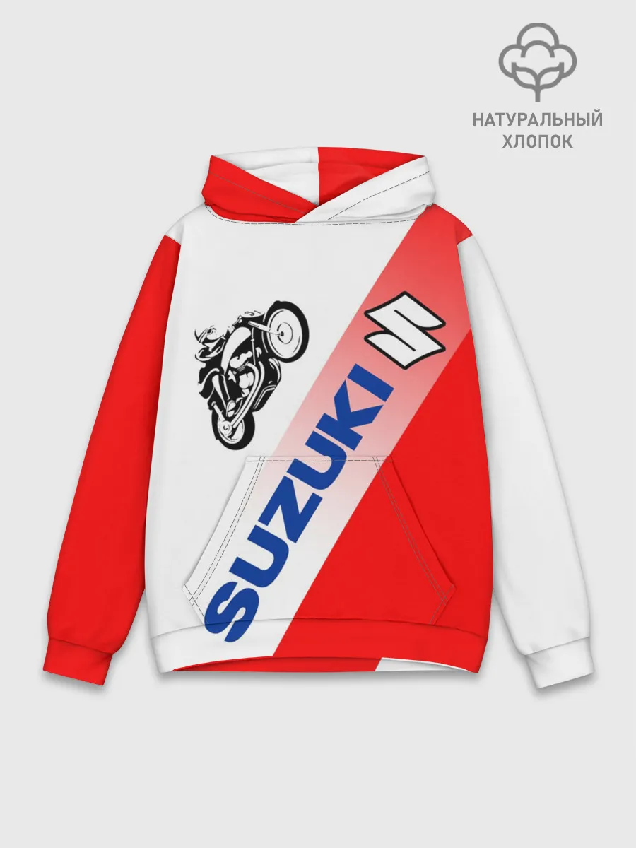 Худи мужской база хлопок / SUZUKI / СУЗУКИ / RACING