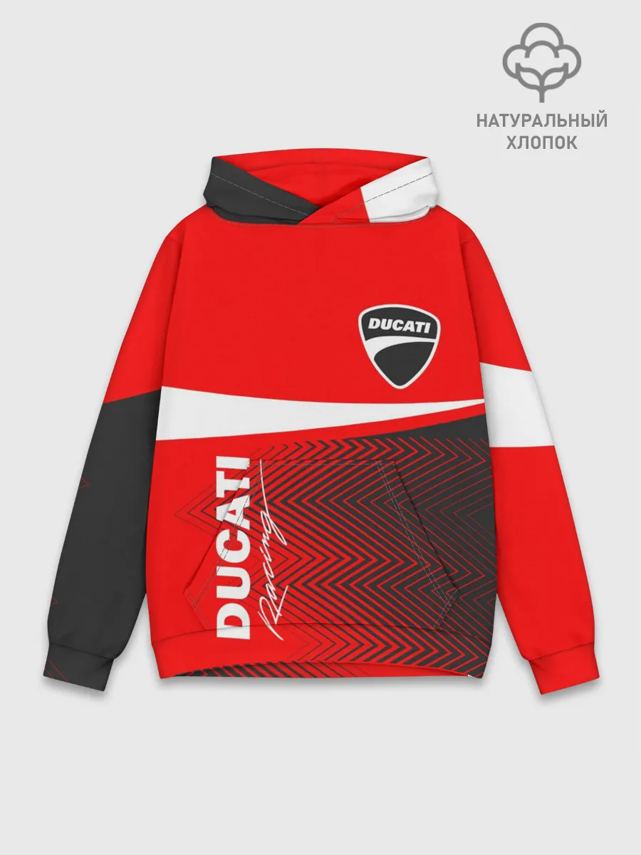 Худи мужской база хлопок / DUCATI / ДУКАТИ / MOTOSPORT