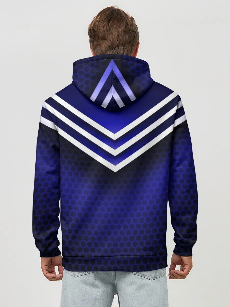 Худи мужской база хлопок / Sport blue style