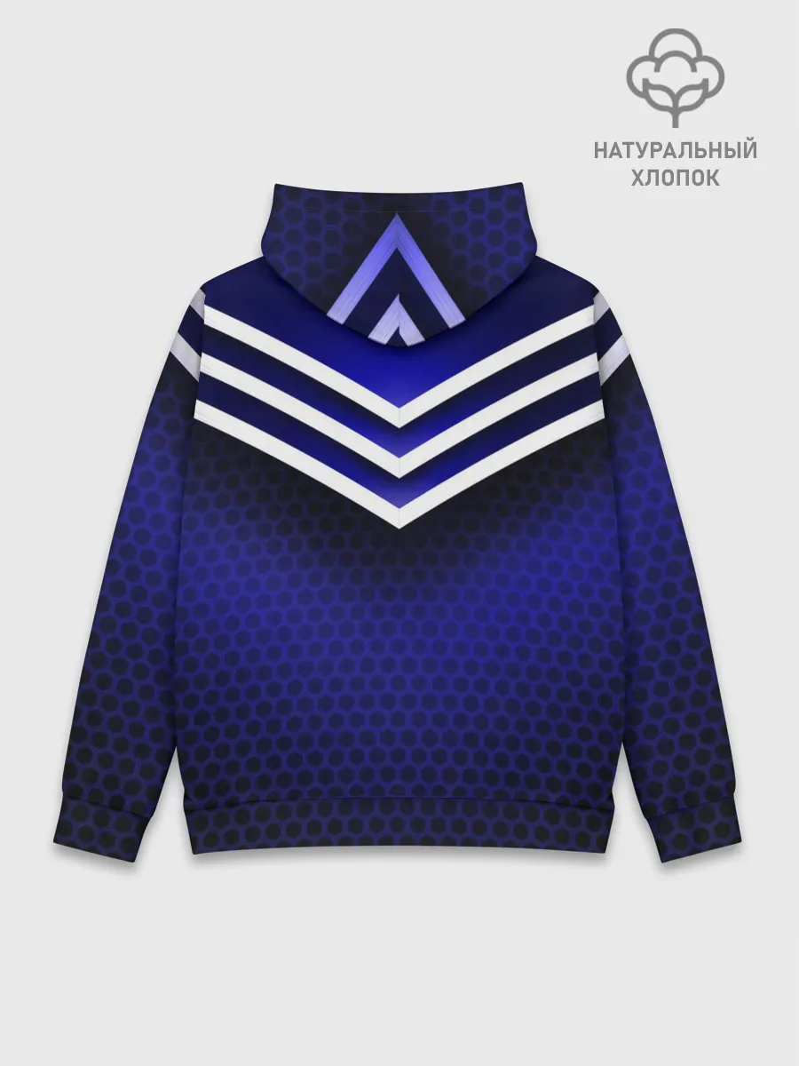 Худи мужской база хлопок / Sport blue style