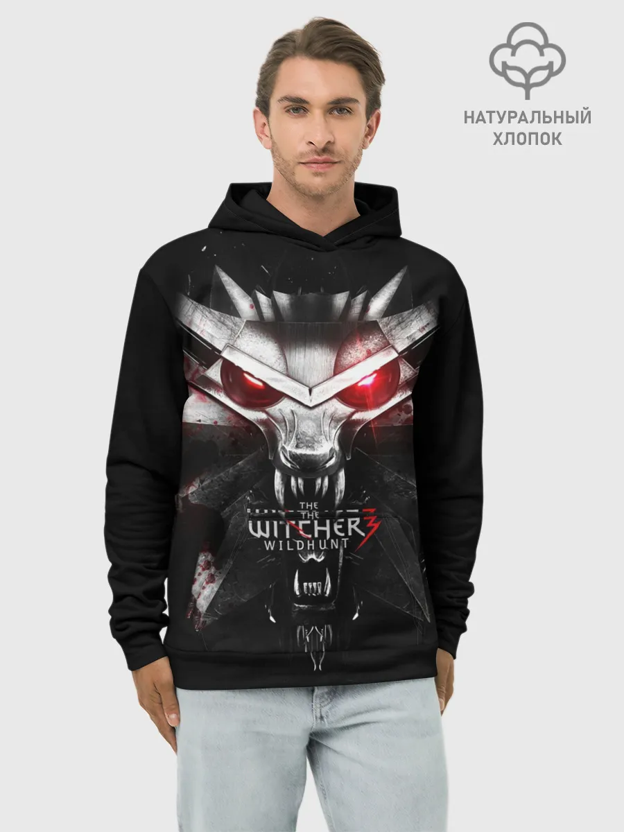 Худи мужской база хлопок / THE WITCHER LOGO