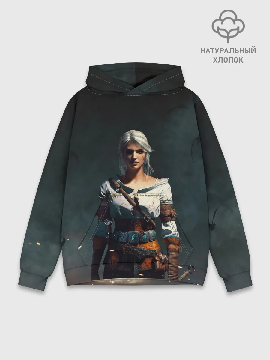 Худи мужской база хлопок / THE WITCHER CIRI