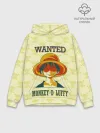 Худи мужской база хлопок / Манки Д. Луффи One Piece