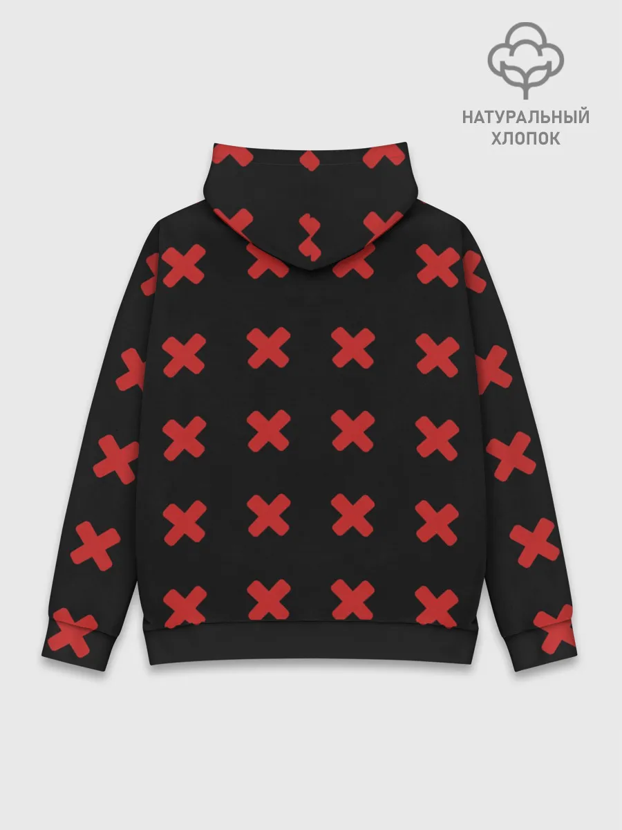 Худи мужской база хлопок / Ева 00 Аянами Рей в X Ray