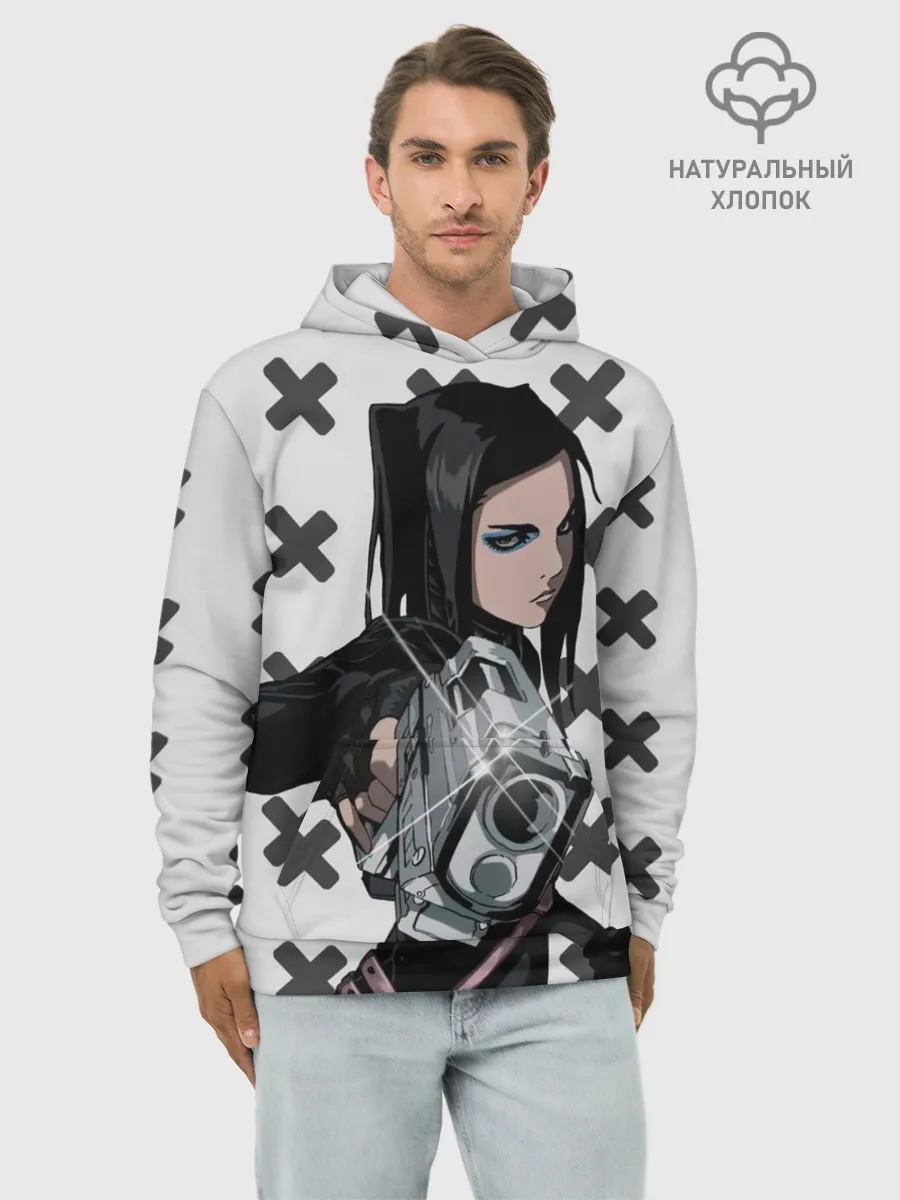 Худи мужской база хлопок / Риэл Мэйер из Эрго Прокси