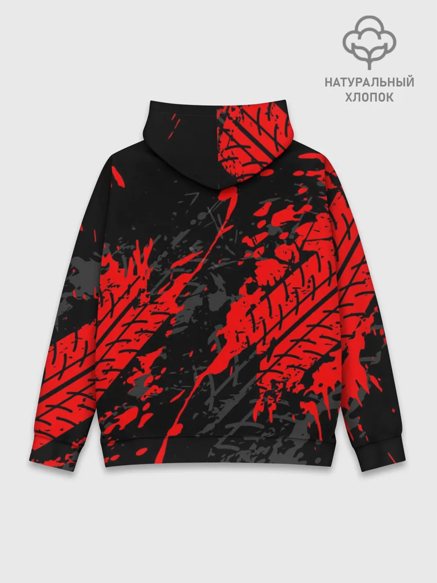 Худи мужской база хлопок / KAWASAKI NINJA / КАВАСАКИ