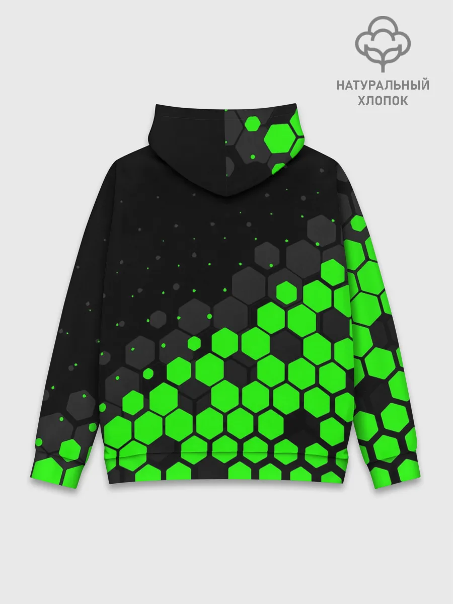 Худи мужской база хлопок / KAWASAKI / КАВАСАКИ