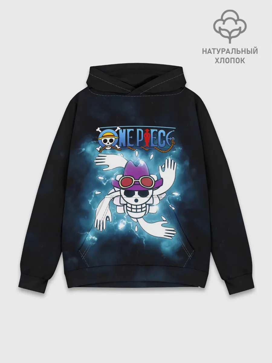 Худи мужской база хлопок / Веселый Роджер Робин One Piece