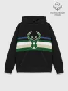 Худи мужской база хлопок / Milwaukee Bucks форма. Statement Edition