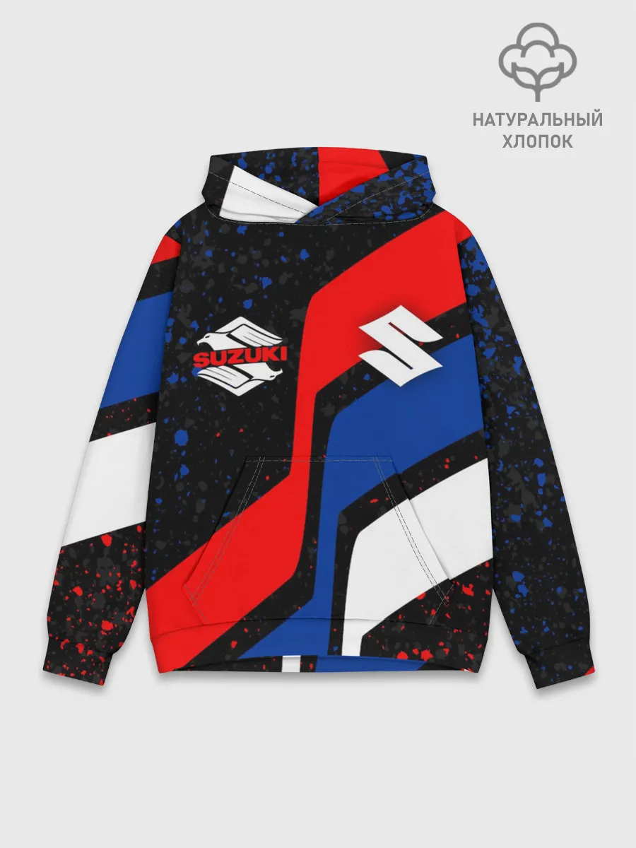 Худи мужской база хлопок / SUZUKI / СУЗУКИ / RACING