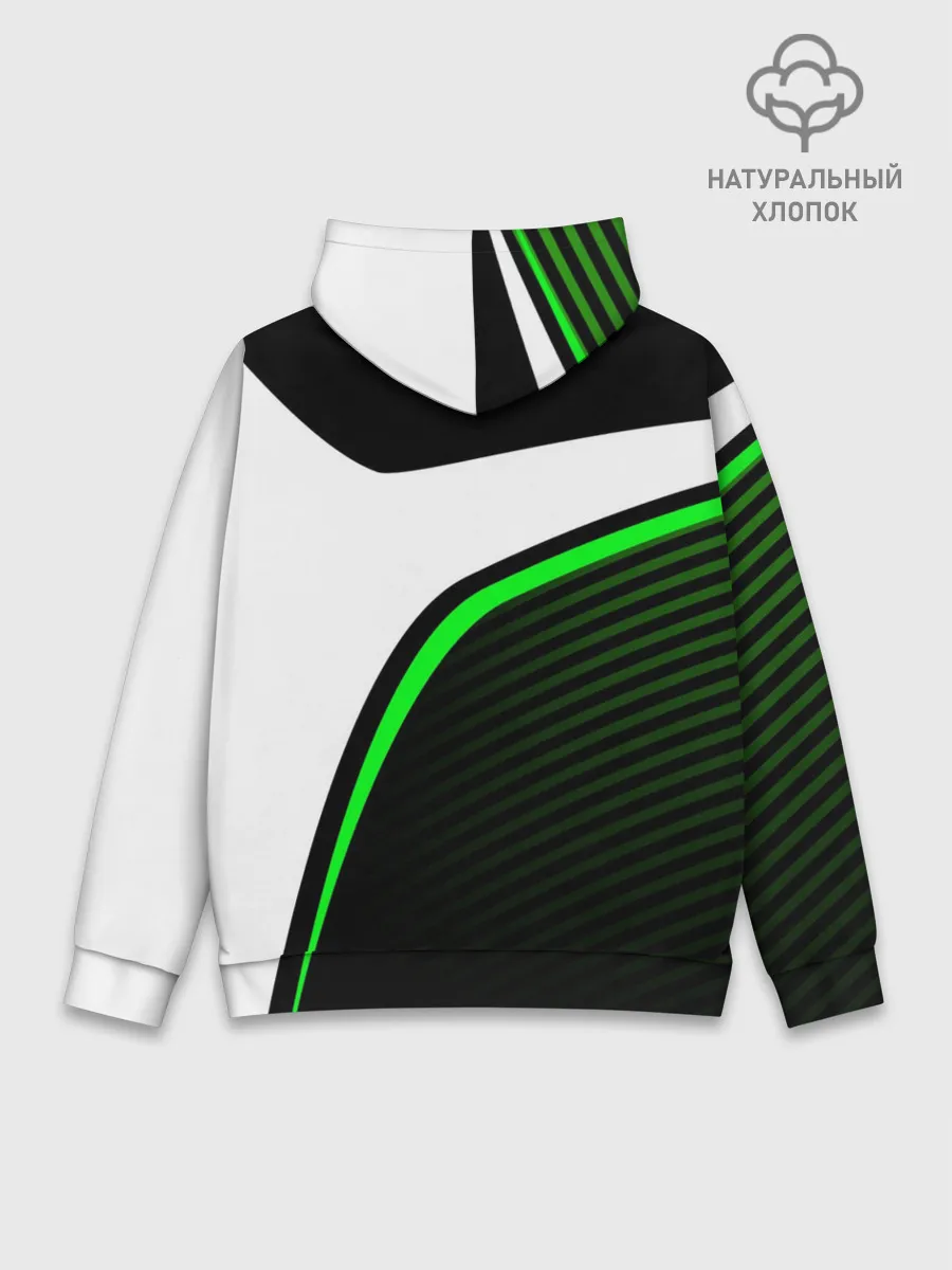 Худи мужской база хлопок / KAWASAKI / КАВАСАКИ / SPORT