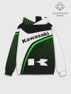 Худи мужской база хлопок / KAWASAKI / КАВАСАКИ / SPORT