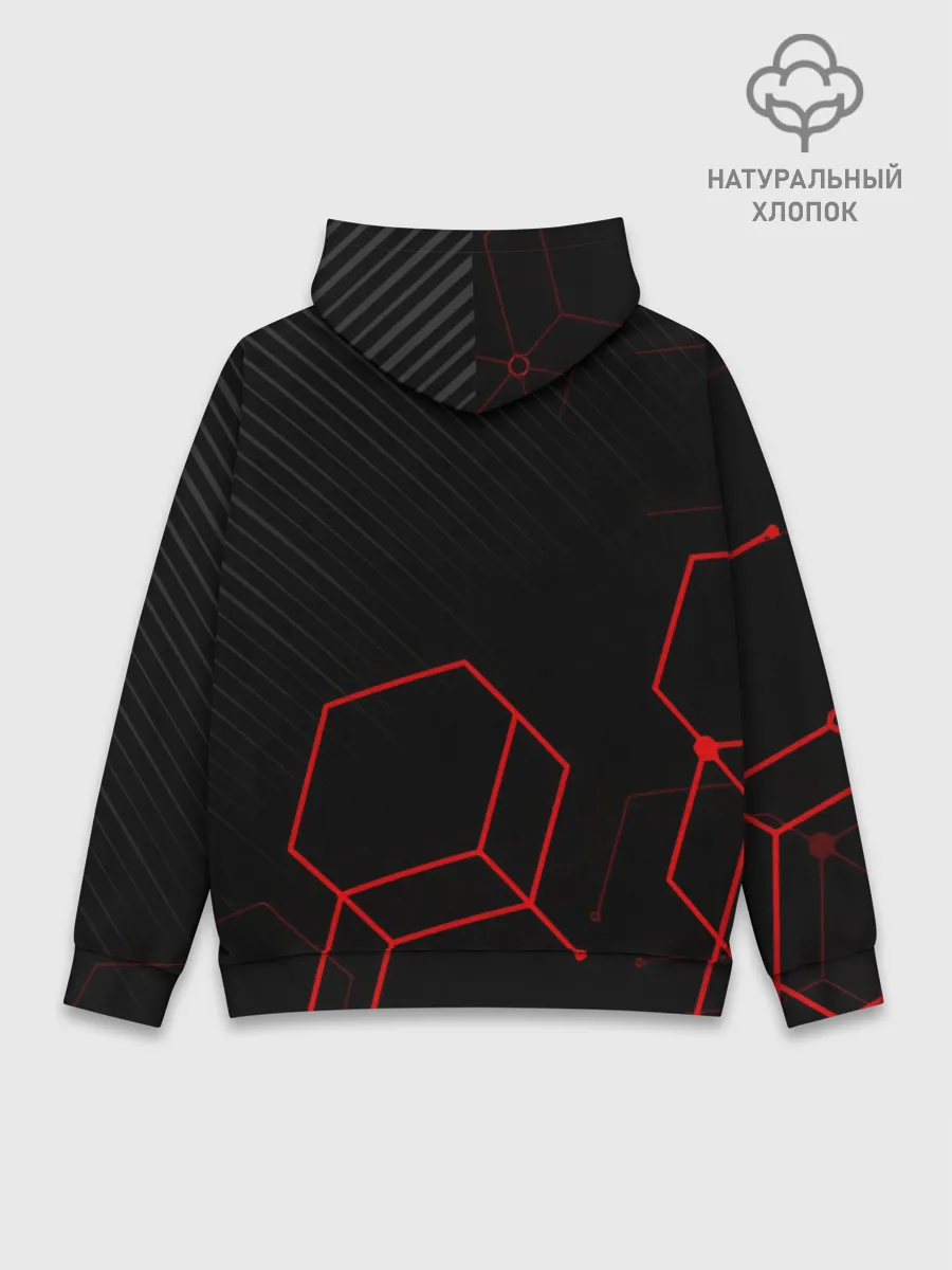 Худи мужской база хлопок / KAWASAKI NINJA / КАВАСАКИ