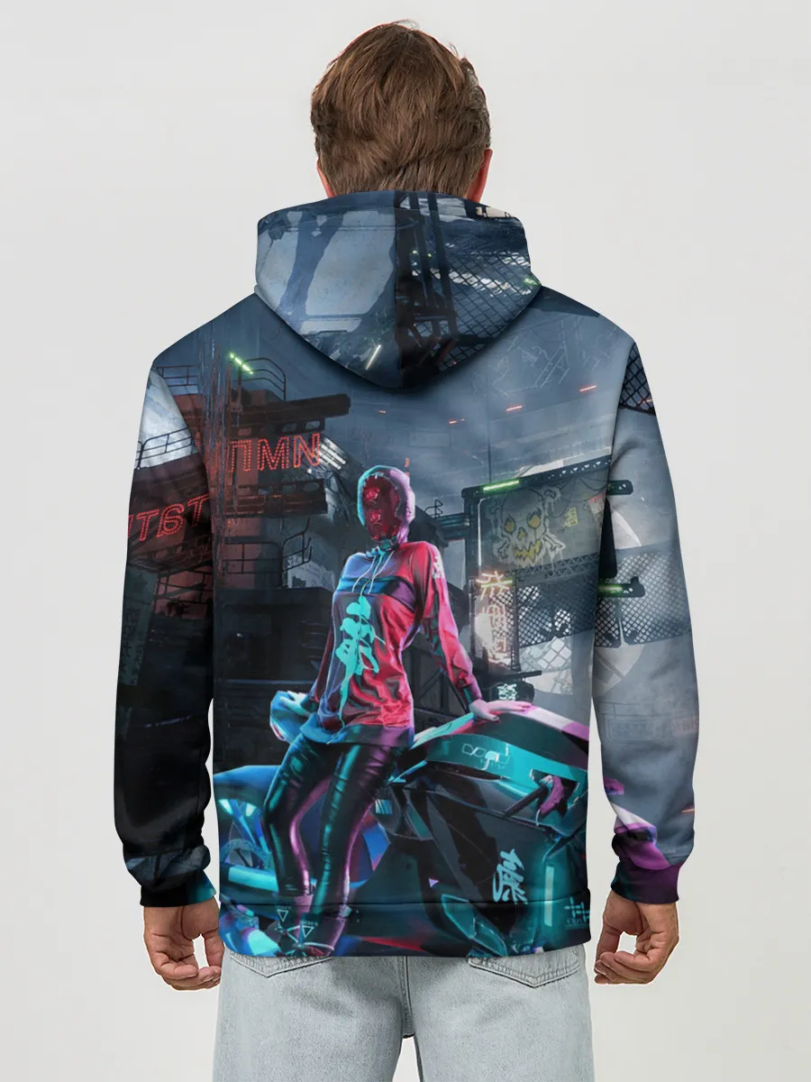 Худи мужской база хлопок / Cyberpunk