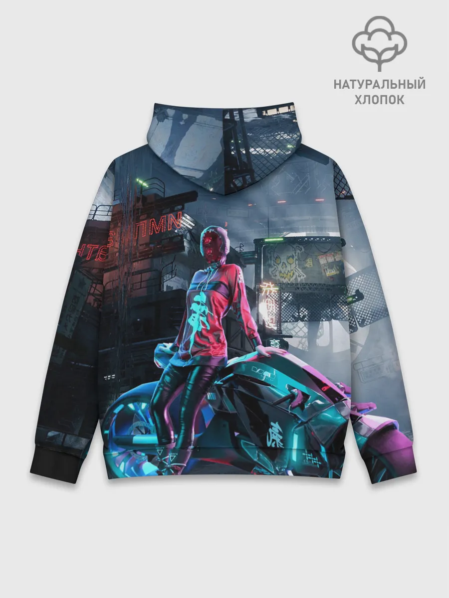 Худи мужской база хлопок / Cyberpunk
