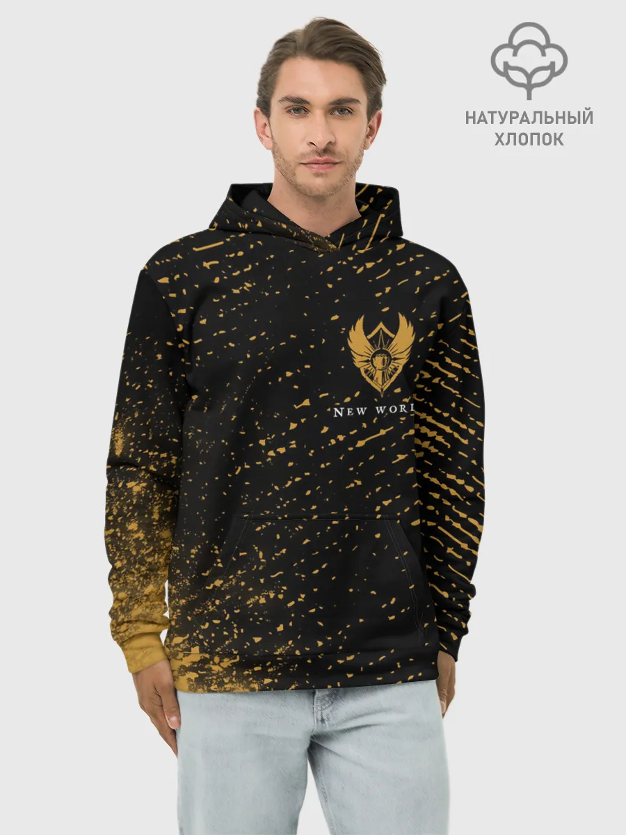 Худи мужской база хлопок / New World - Мародеры - Взрыв